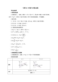 专题10 对数与对数函数-2023年新高考数学大 二轮复习讲义之方法技巧与题型全归纳（新高考专用）