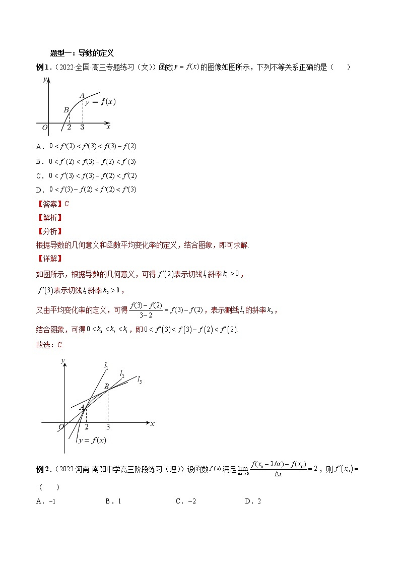专题14 导数的概念与运算-2023年新高考数学大 二轮复习讲义之方法技巧与题型全归纳（新高考专用）03