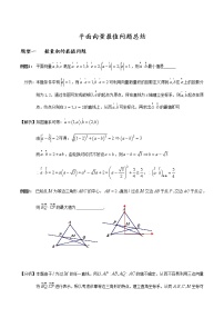 高考平面向量中最值问题归纳