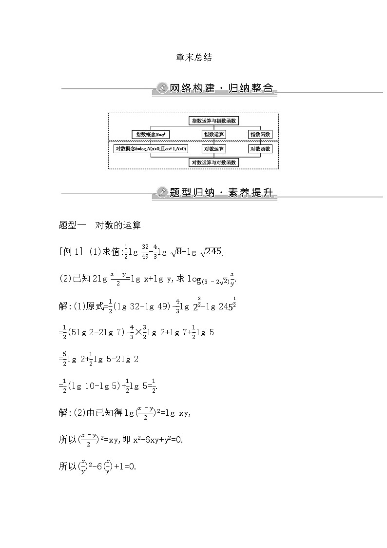 北师大版高中数学必修第一册第四章对数运算与对数函数学案01