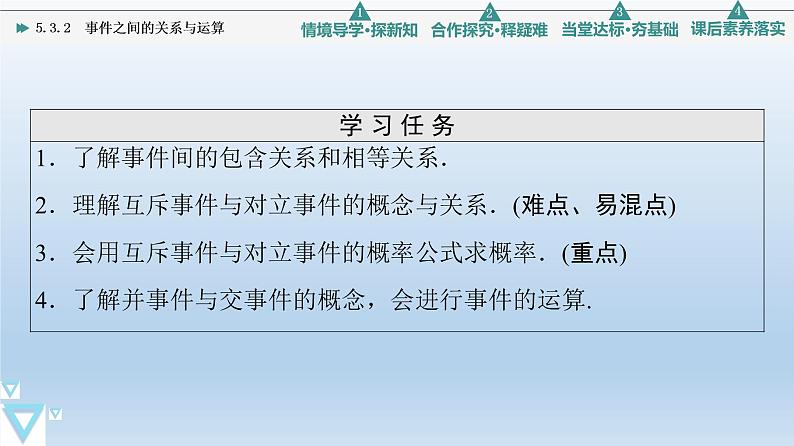 5.3.2 事件之间的关系与运算 课件 高中数学新人教B版必修第二册02