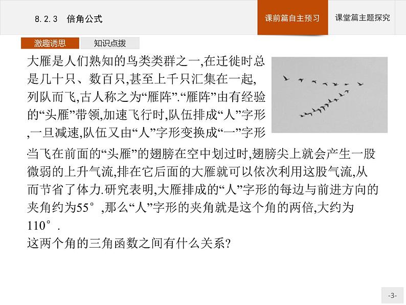 高中数学新人教B版必修第三册 第八章 8.2.3 倍角公式 课件03