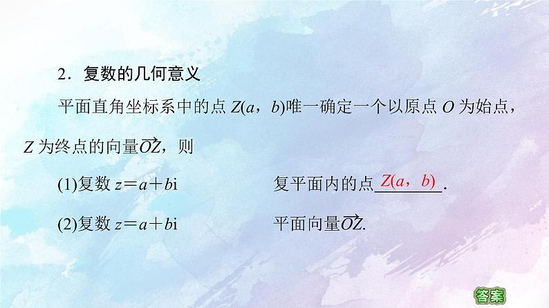 高中数学新人教B版必修第四册 第10章 10.1.2复数的几何意义 课件第7页
