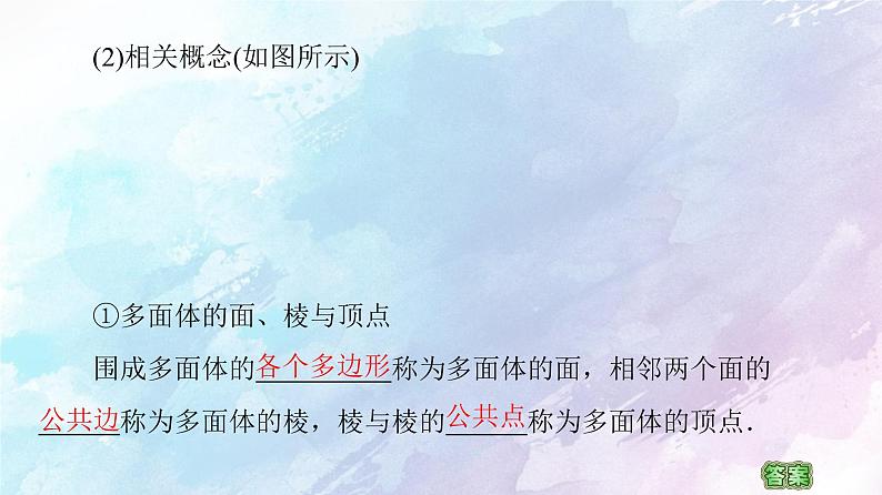 高中数学新人教B版必修第四册 第11章 11.1.3多面体与棱柱 课件07