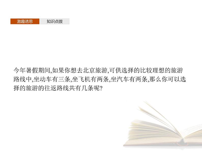 高中数学新人教A版选择性必修第三册 第六章 6.1 分类加法计数原理与分步乘法计数原理 第1课时 课件04