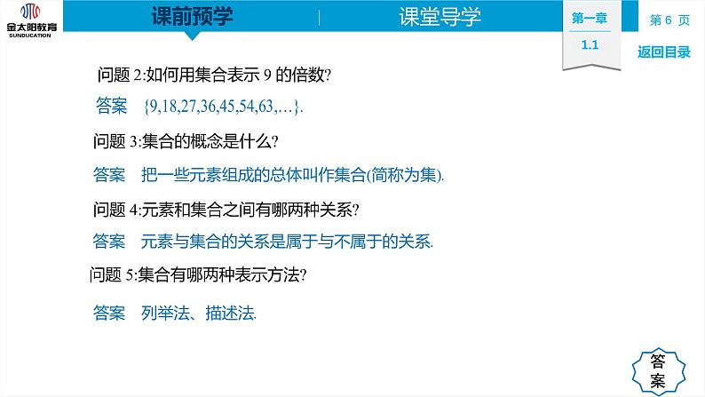 1.1  集合的概念 精品同步导学案 PPT06