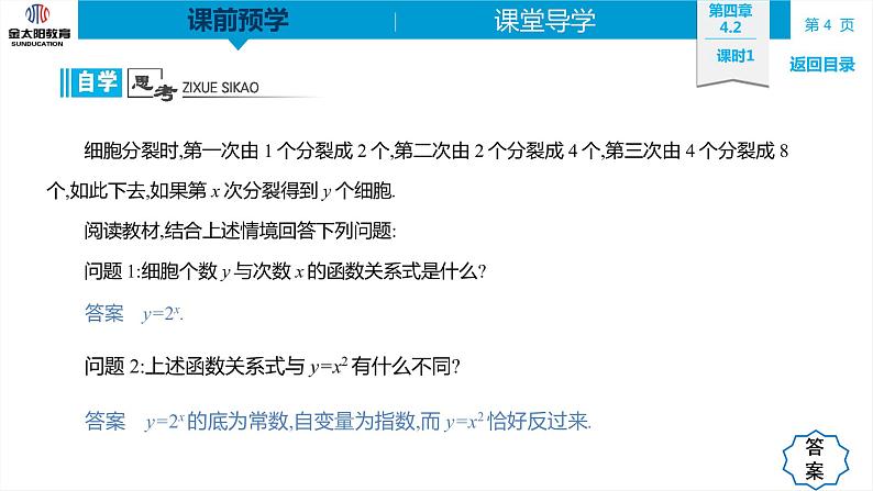 4.2 课时1  指数函数的概念 精品同步导学案 PPT04