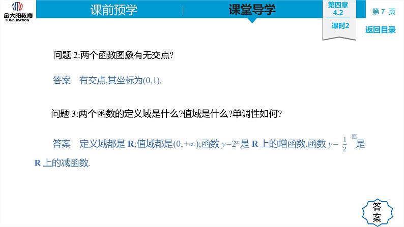 4.2 课时2  指数函数的图象与性质 精品同步导学案 PPT07