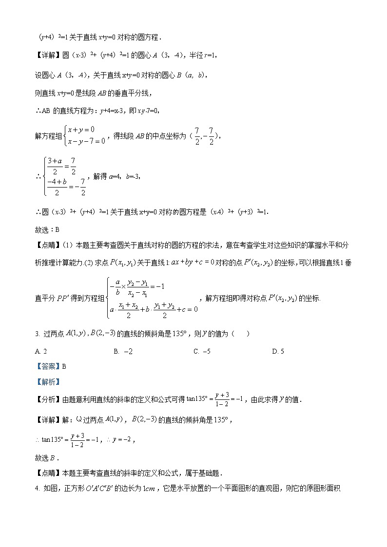 精品解析：四川省遂宁中学校2020-2021学年高二上学期第二次月考数学（理）试题（解析版）第2页