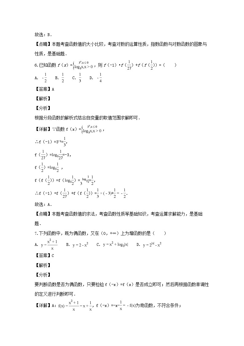 湖北省普通高中联考协作体2018-2019学年高一上学期期中考试数学试题 Word版含解析第3页