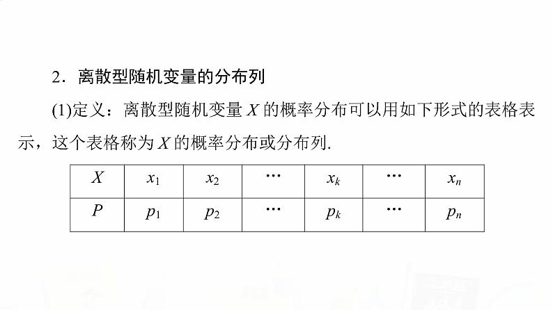 人教B版高考数学一轮总复习第10章第7节离散型随机变量的分布列及数字特征课件第5页