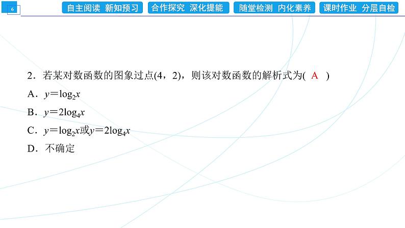 4．4．1　对数函数的概念 同步辅导与测评 PPT课件06