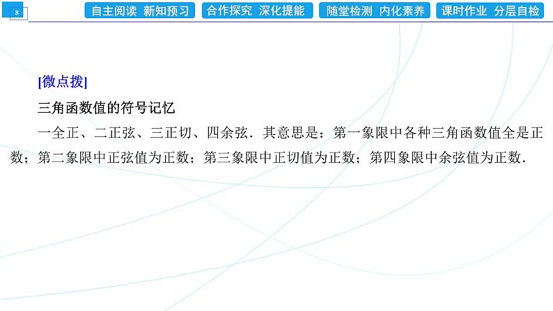 5．2．1　三角函数的概念 同步辅导与测评 PPT课件08