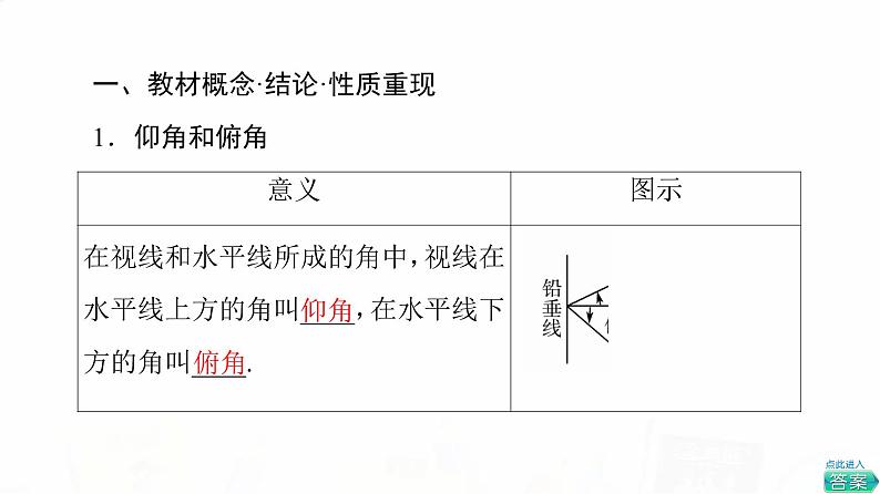 人教A版高考数学一轮总复习第4章第7节解三角形应用举例教学课件第3页