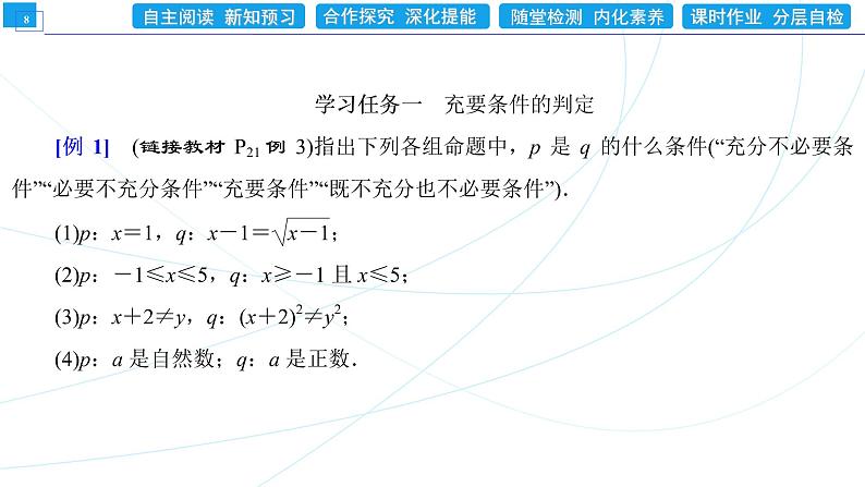 1．4．2　充要条件 同步辅导与测评 PPT课件08