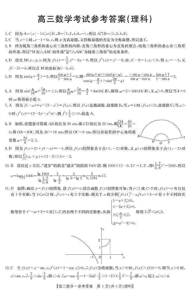 2023河南省豫南名校高三上学期9月质量检测试题数学（理）含答案01