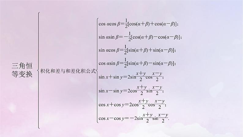 2022新教材高中数学章末梳理4第4章三角恒等变换课件北师大版必修第二册07