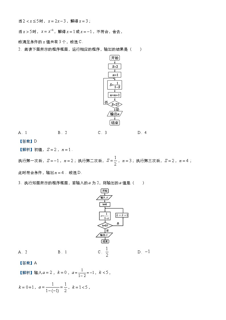 高考数学(理数)三轮冲刺复习小题必练3《框图》(含解析)第3页