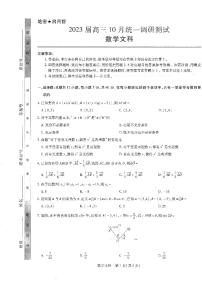 2023江西省稳派智慧上进高三10月调研文数试题PDF版含答案
