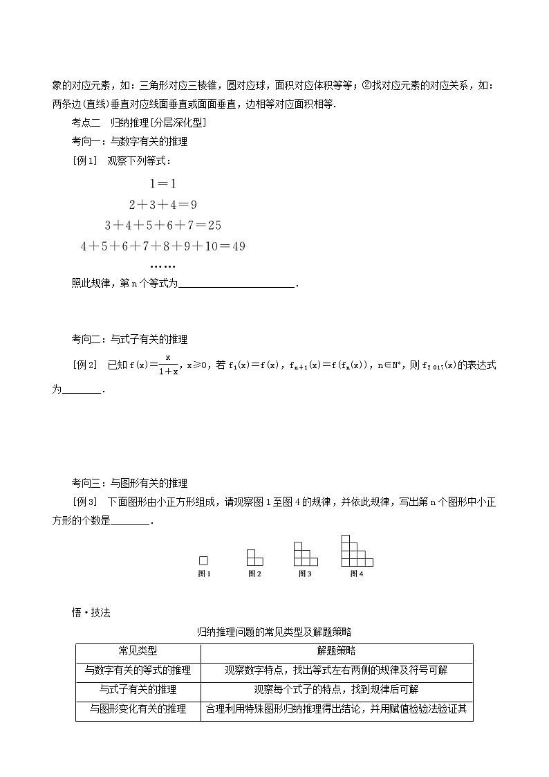 高考数学统考一轮复习第7章7.5合情推理与演绎推理学案第3页