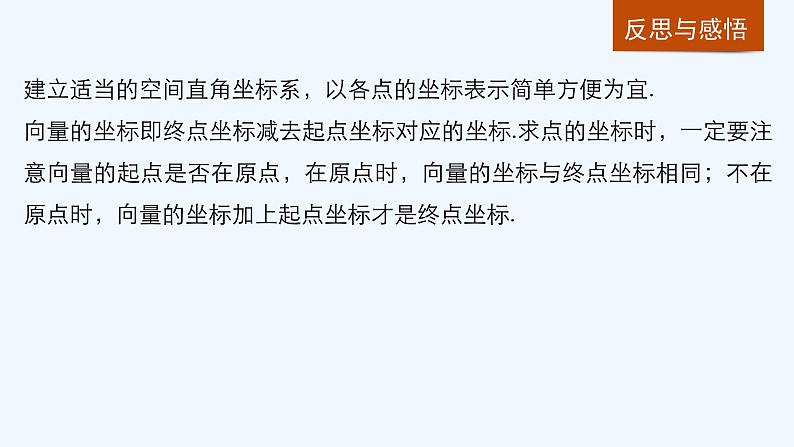 高中数学选择性必修一  1.3 空间直角坐标及空间向量运算的坐标表示（课件）第8页