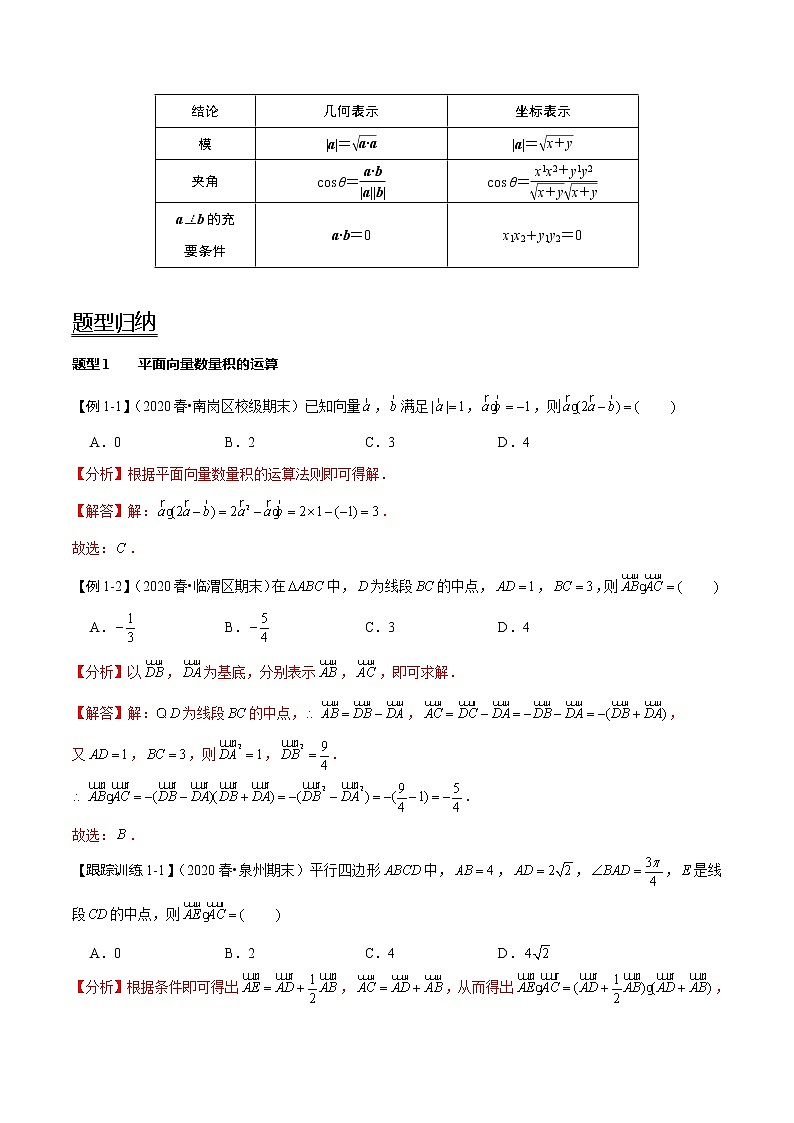(新高考)高考数学一轮复习考点复习讲义第30讲《平面向量的数量积》（讲）（解析版）02