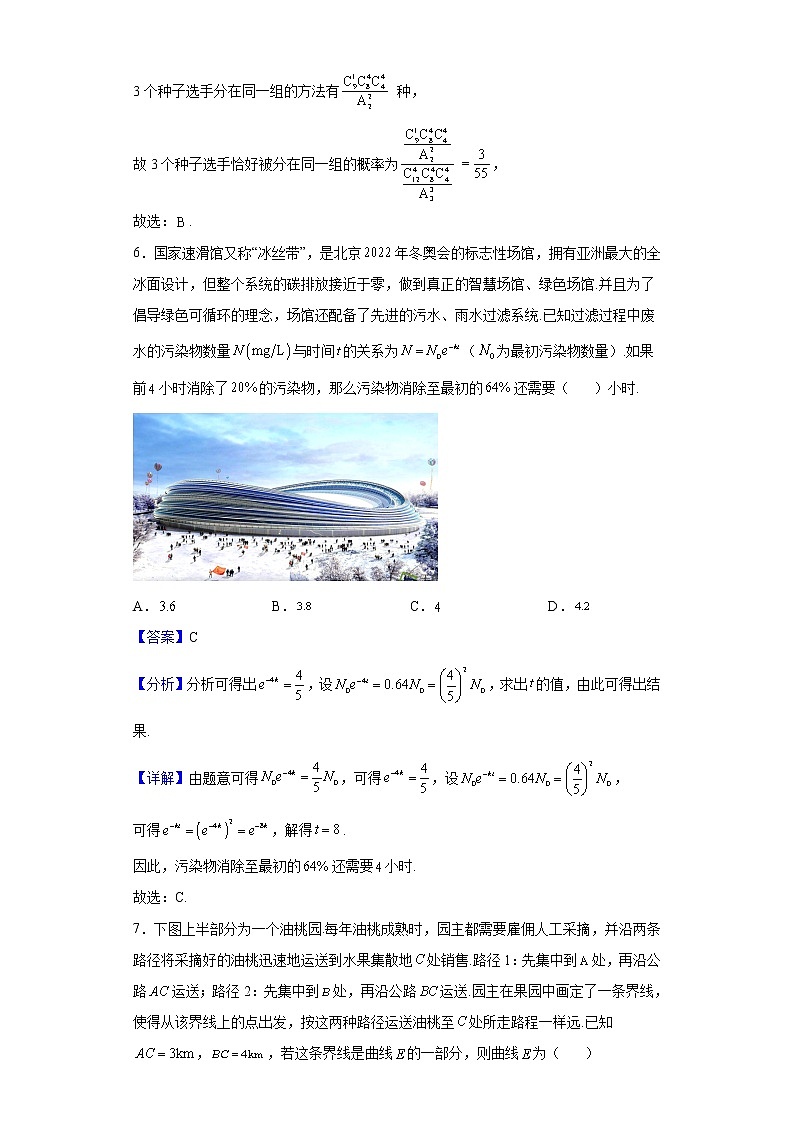 2022届山东省潍坊市高三下学期5月模拟数学试题（一）含解析第3页