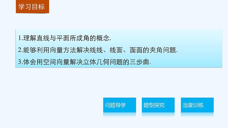 高中数学选择性必修一  1.4.2 用空间向量研究距离、夹角问题（课件）02