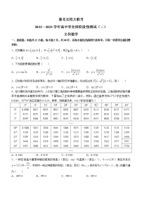 河南省豫北名校大联考2022-2023学年高三上学期阶段性测试（二）文科数学试题（含答案）
