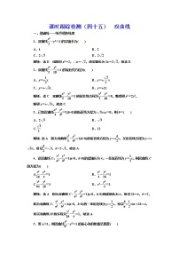 (新高考)高考数学一轮考点复习8.5《双曲线》课时跟踪检测(含详解)