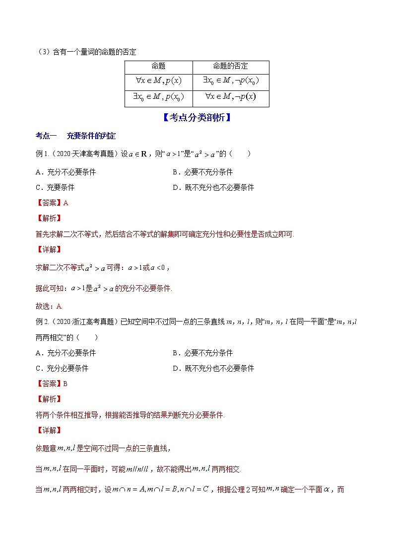 (新高考)高考数学一轮复习讲练测专题1.2《全称量词与存在量词、充要条件》(解析版)02