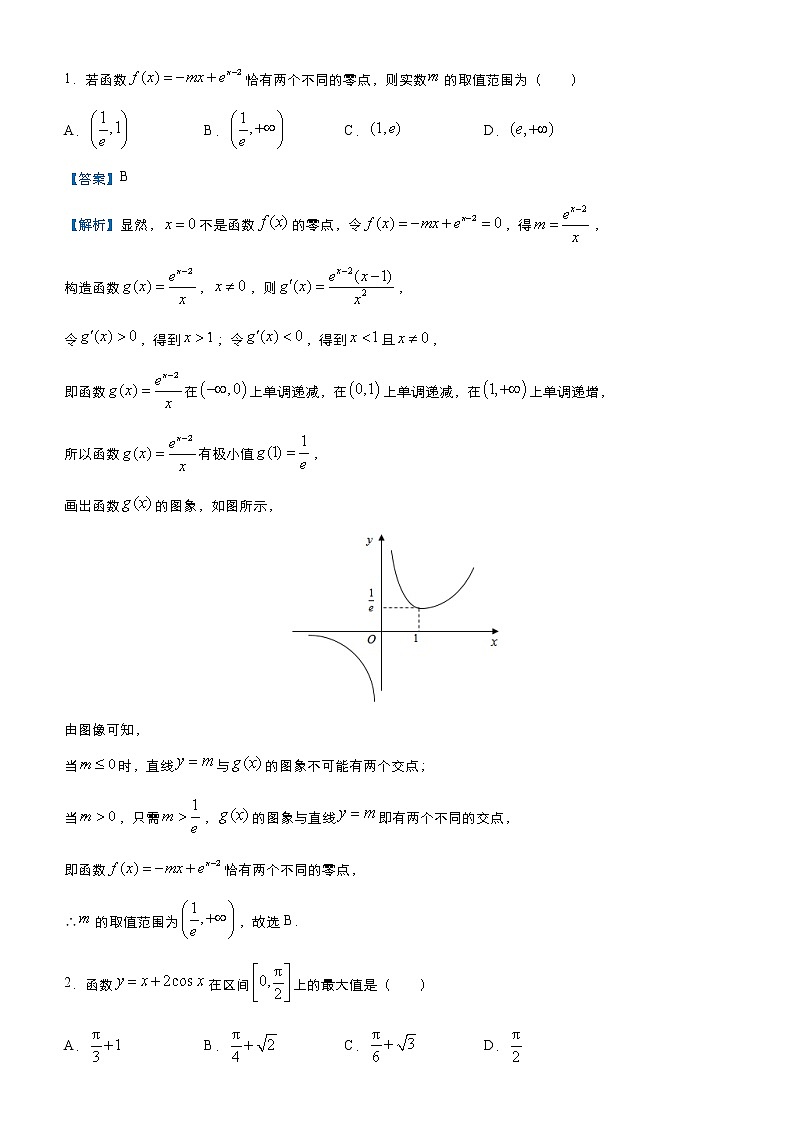 (新高考)高考数学三轮冲刺小题必练13《导数及其应用》(解析版)第2页