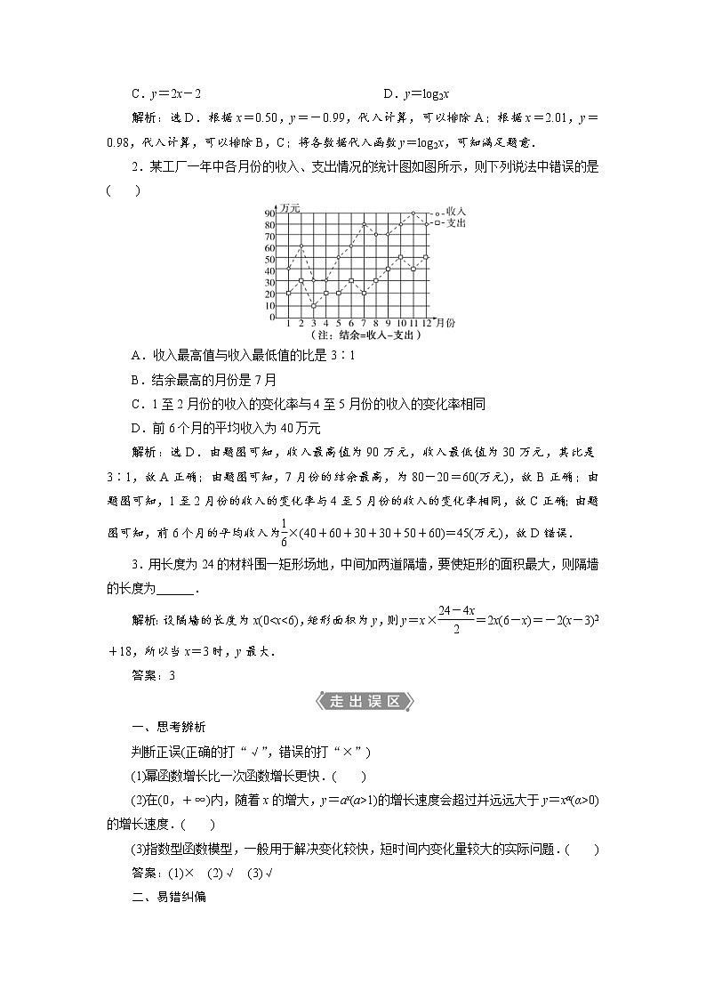 (新高考)高考数学一轮复习学案3.9《函数模型及其应用》(含详解)第2页