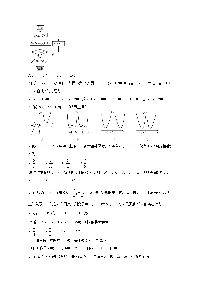 2021内江高三下学期3月第二次模拟考试数学（文）含答案第2页