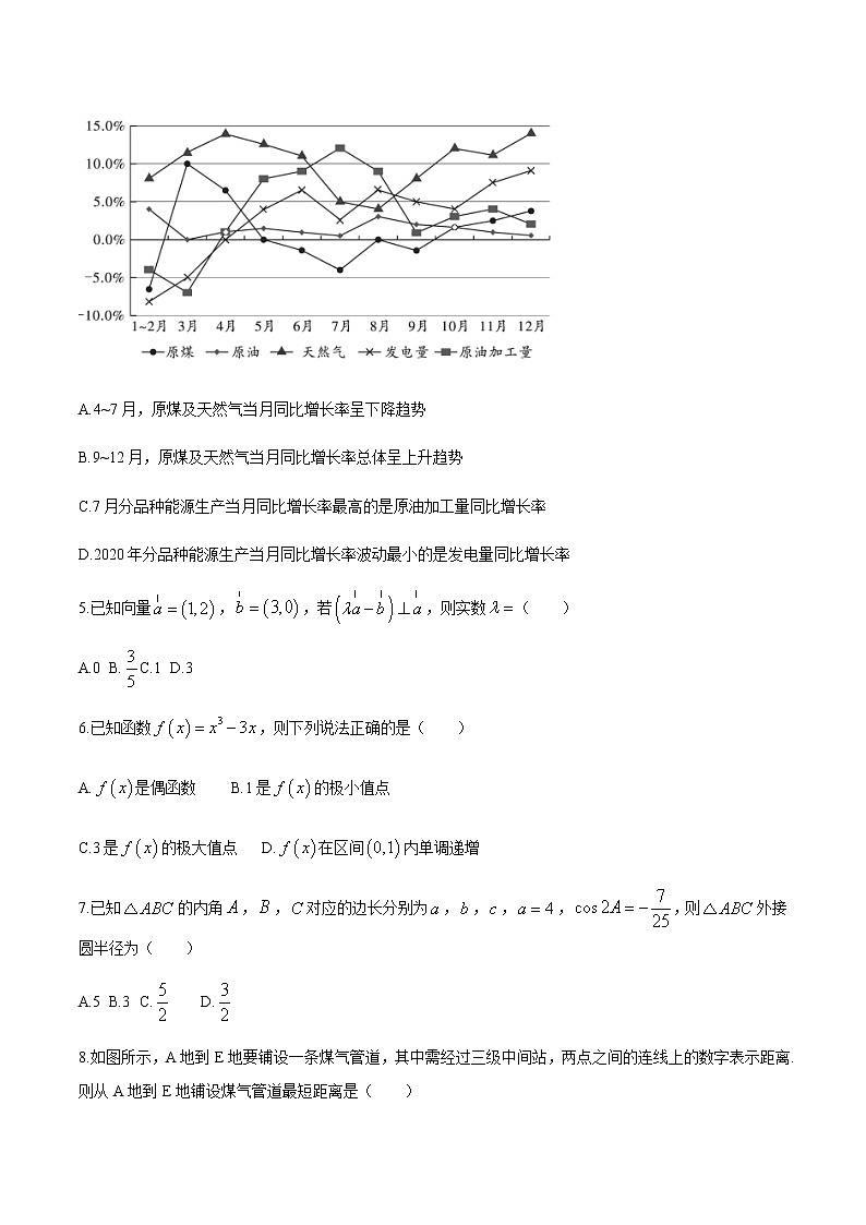 2021贵州省新高考联盟高三下学期入学质量监测数学（文）试题含答案第2页