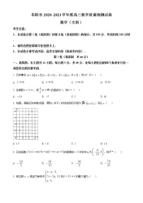 2021阜阳高三上学期教学质量统测文科数学试题含答案