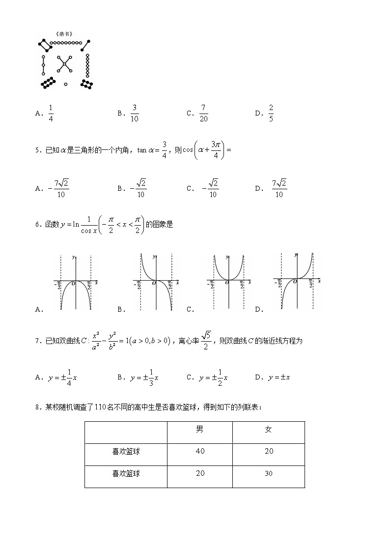 2021蚌埠高三上学期第二次教学质量检查考试（二模）数学（文）试题含答案02