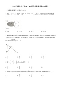 2021石嘴山三中高三上学期第二次月考数学（理科）试题含答案