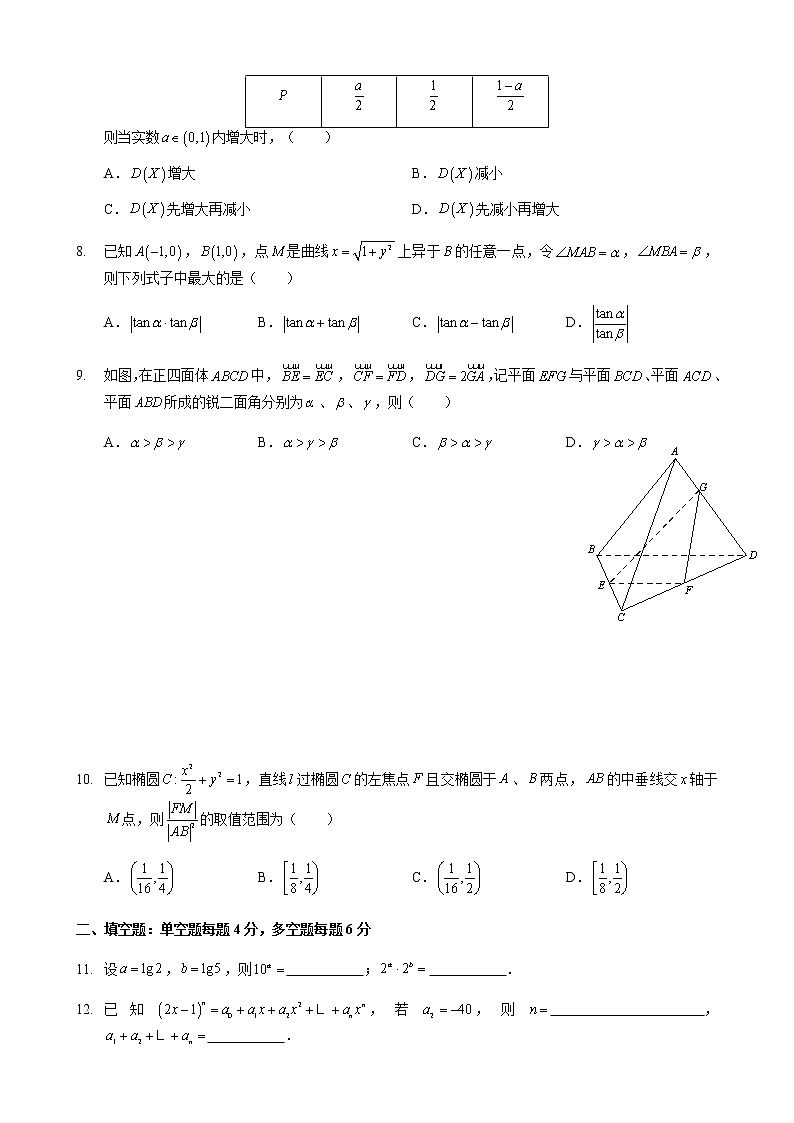 2021届温州11月模拟第2页