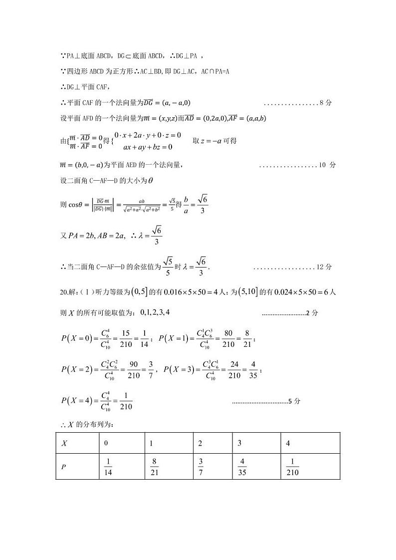 2021葫芦岛锦化高中高三上学期第一次月考数学试题扫描版含答案03