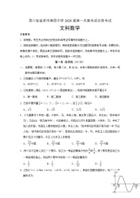 2020宜宾四中校高三第一次高考适应性考试数学（文）试题含答案