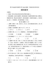 2020宜宾四中校高三第一次高考适应性考试数学（理）试题含答案