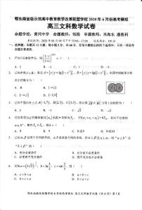 2020湖北省鄂东南教改联盟学校高三下学期高考模拟文科数学试题PDF版含解析