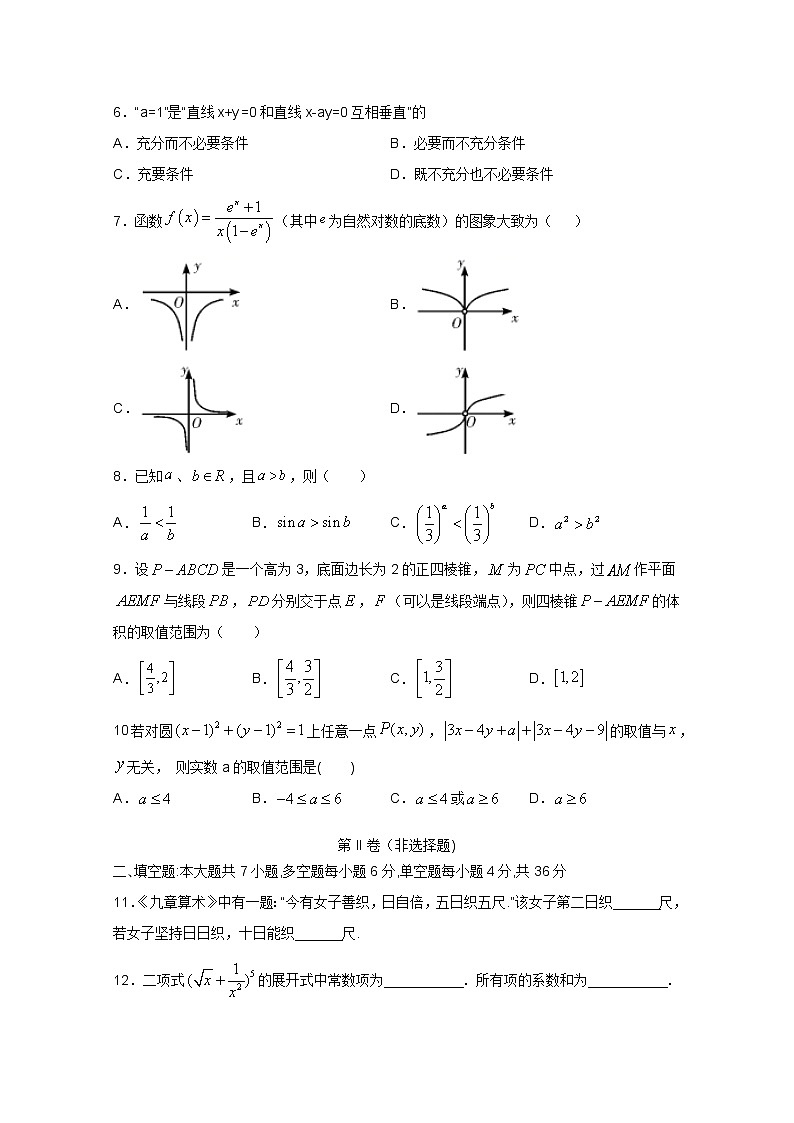 2020KS5U浙江省高考压轴卷数学含解析02