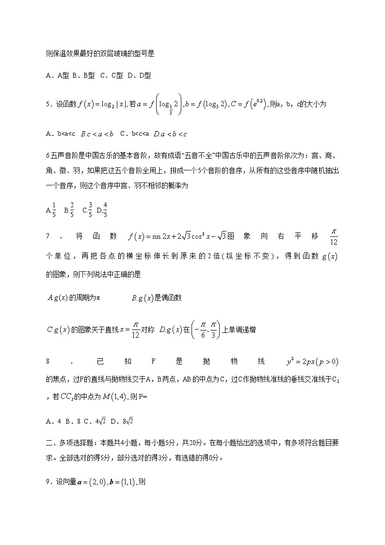 山东省临沂市(二模)、枣庄市(三调)2020届高三临考演练考试(普通高中学模拟)数学试题 无答案第2页