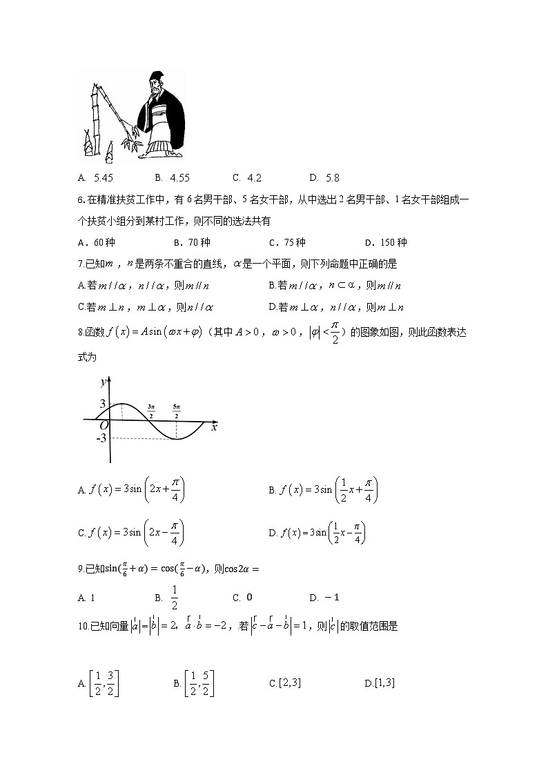 2020四川省棠湖中学高三下学期第四学月考试数学（理）试题含答案第2页
