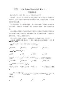 2020广州普通高中毕业班高三综合测试（一）数学（理）试题含答案