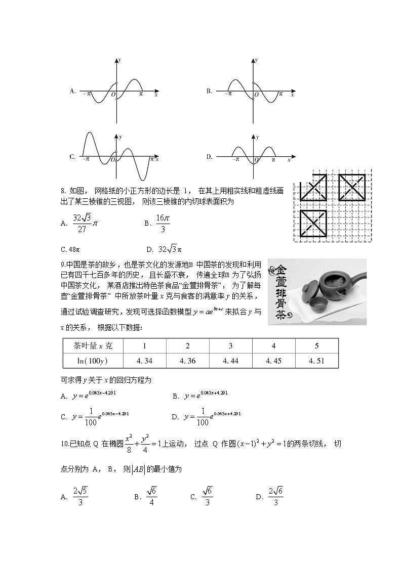 漳州市2020届高中毕业班第三次教学质量检测理科数学Word版第2页