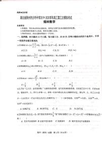 2020荆州沙中学高三第三次模拟考试（5月）数学（理）试题PDF版含答案
