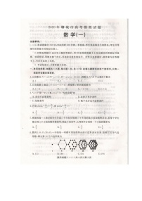 2020聊城高三高考模拟（一）数学试题扫描版含答案